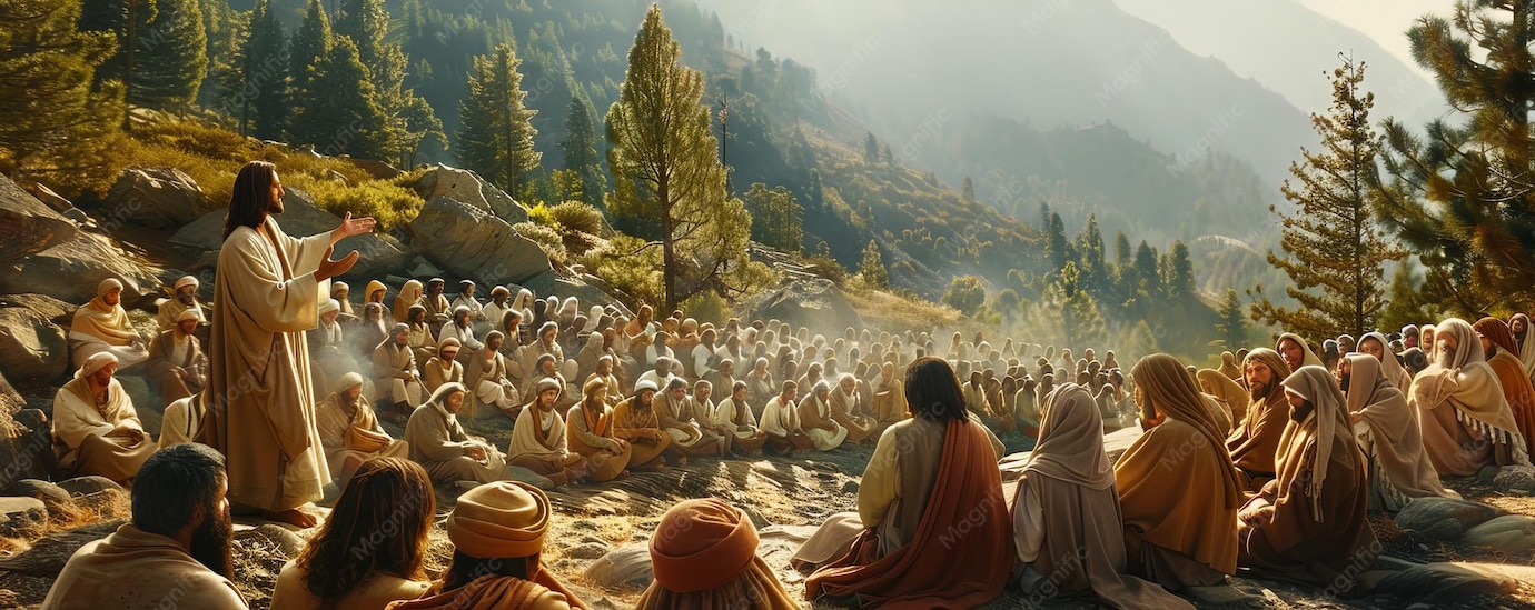 Jesus Preaching